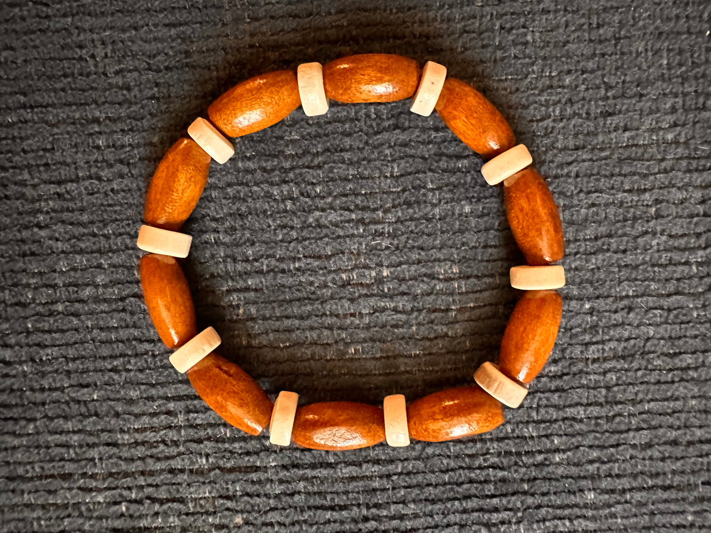 Hand Strung Wooden Beaded Bracelet