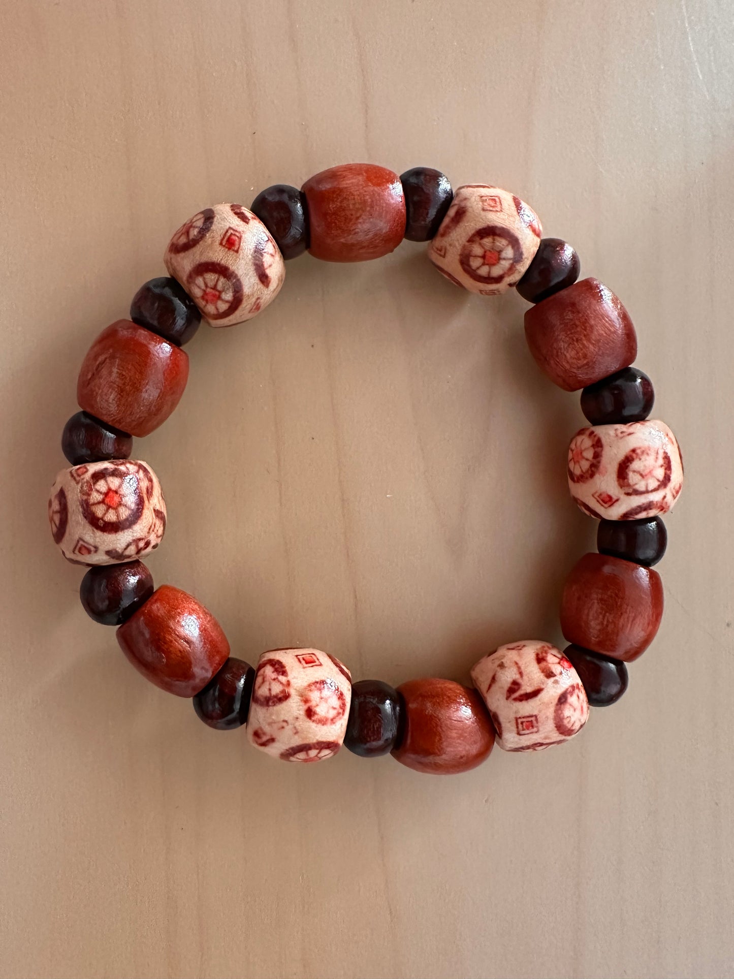 Brown, Sienna Hand Strung Beaded Bracelet