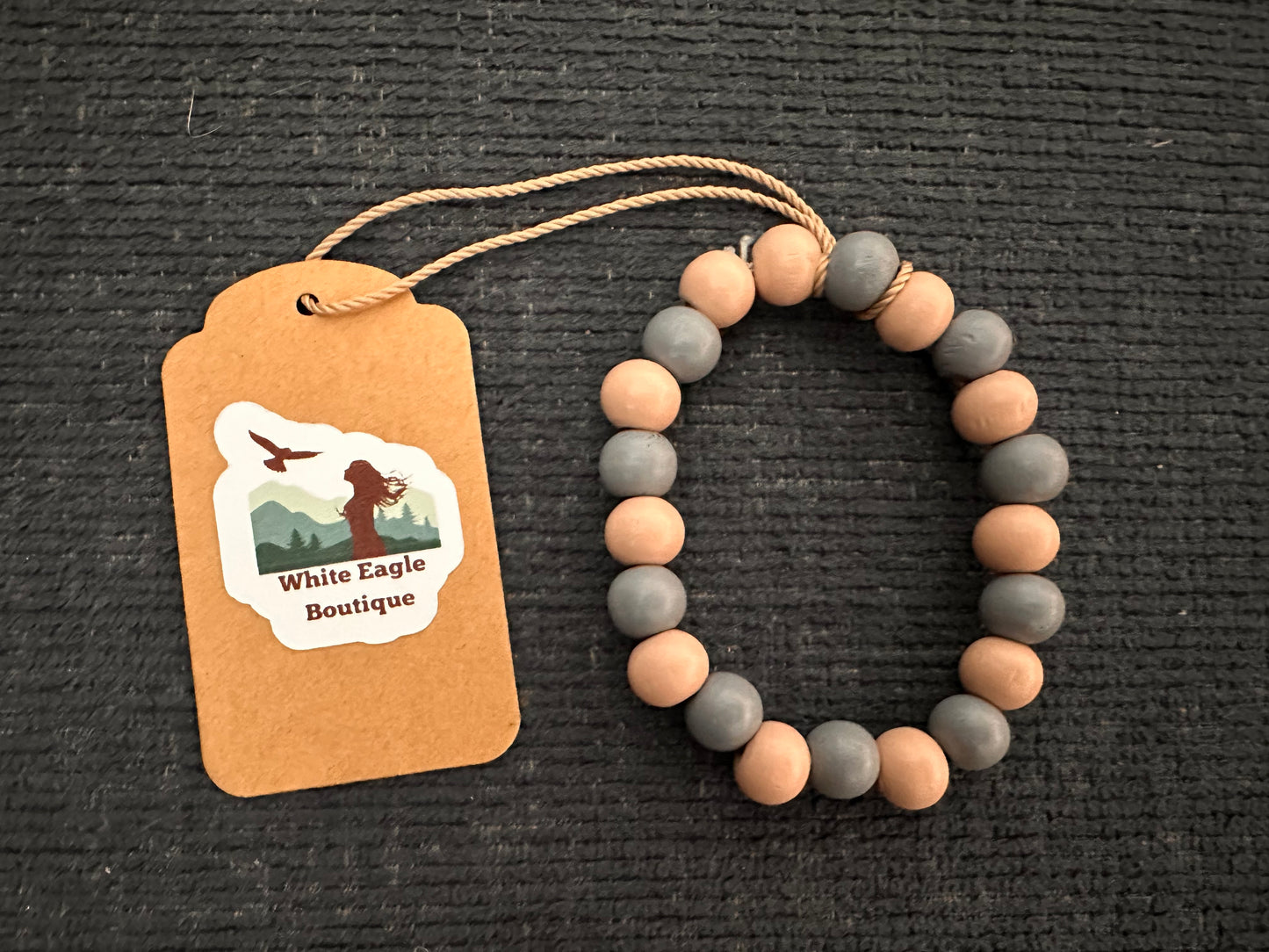 Hand Strung Wooden Beaded Bracelet