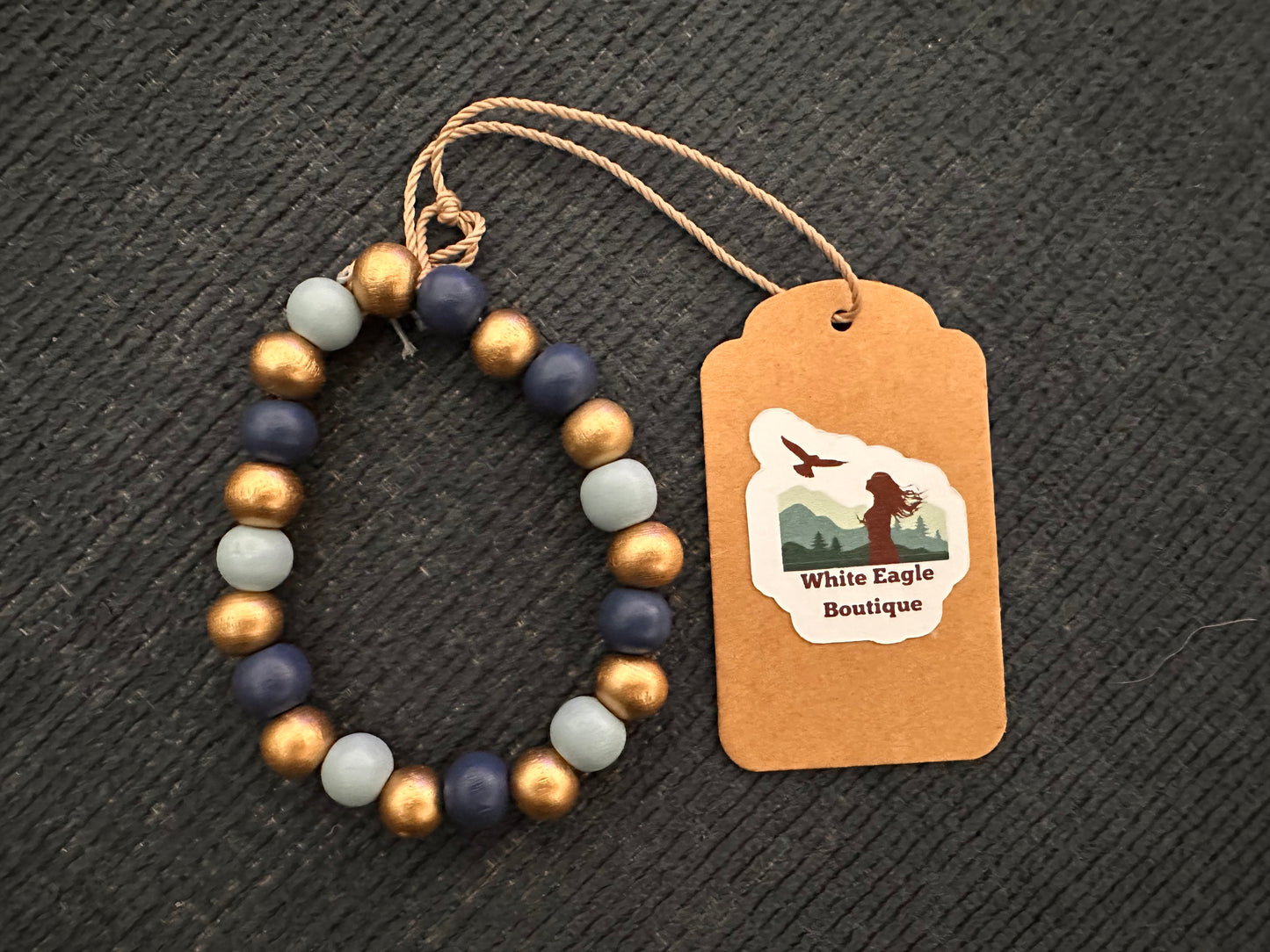 Hand Strung Wooden Beaded Bracelet