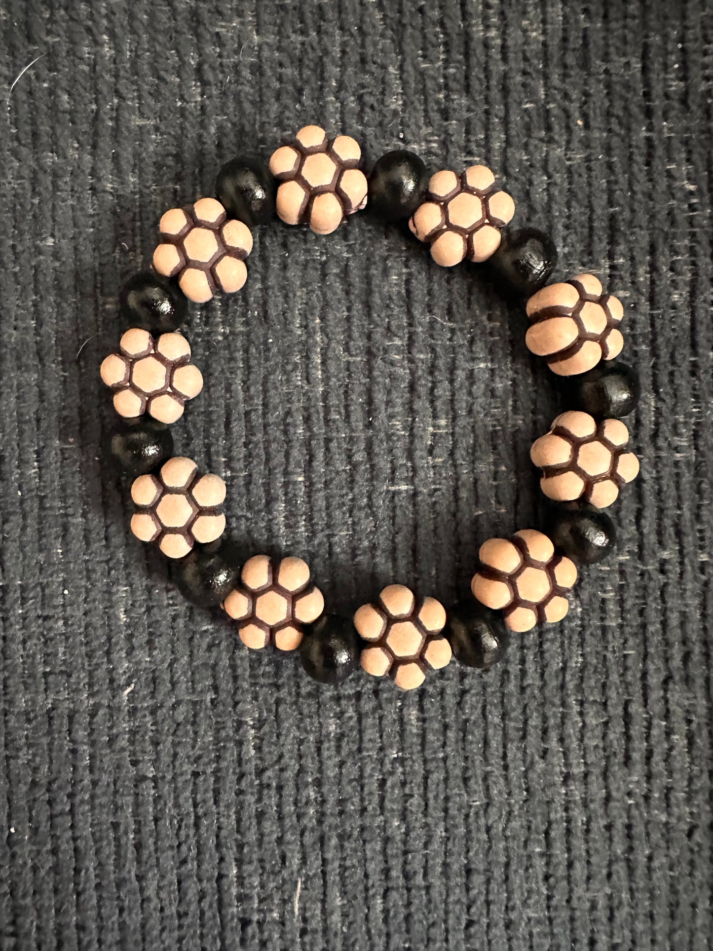 Hand Strung Beaded Stretch Bracelet