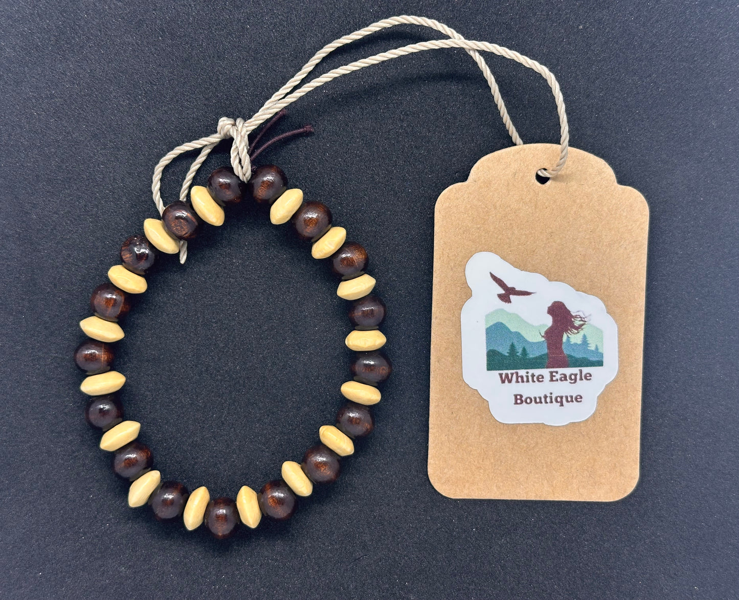 Hand Strung Beaded Stretch Bracelet