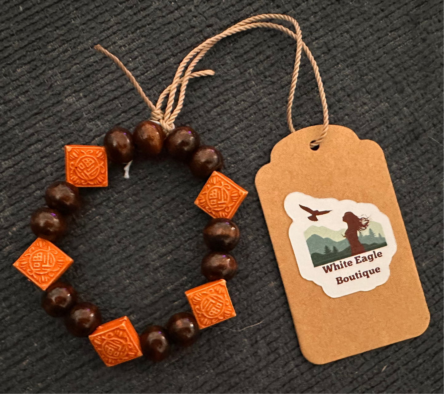 Hand Strung Wooden Beaded Bracelet