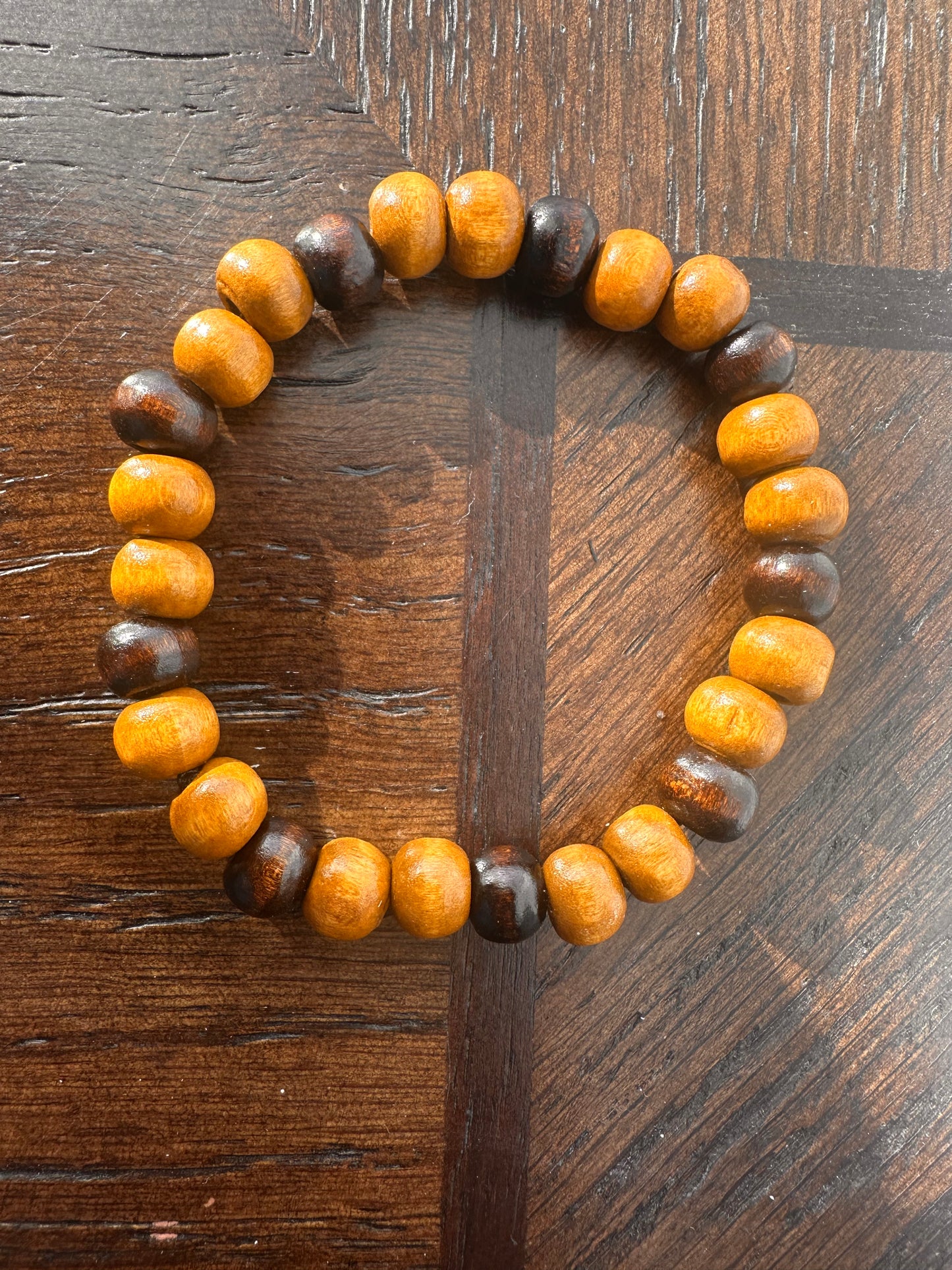 Brown Hand Strung Beaded Bracelet