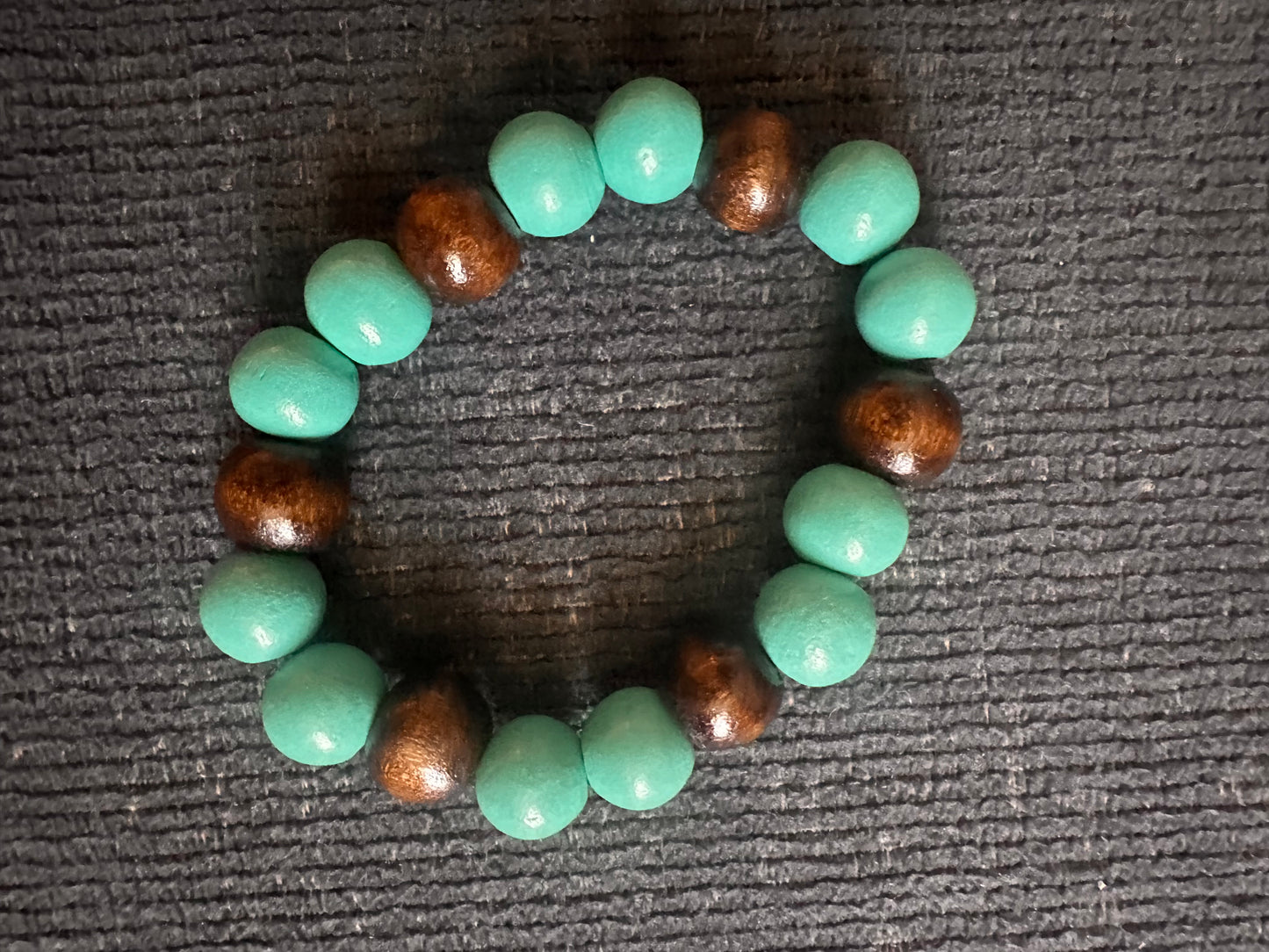 Hand Strung Wooden Beaded Bracelet
