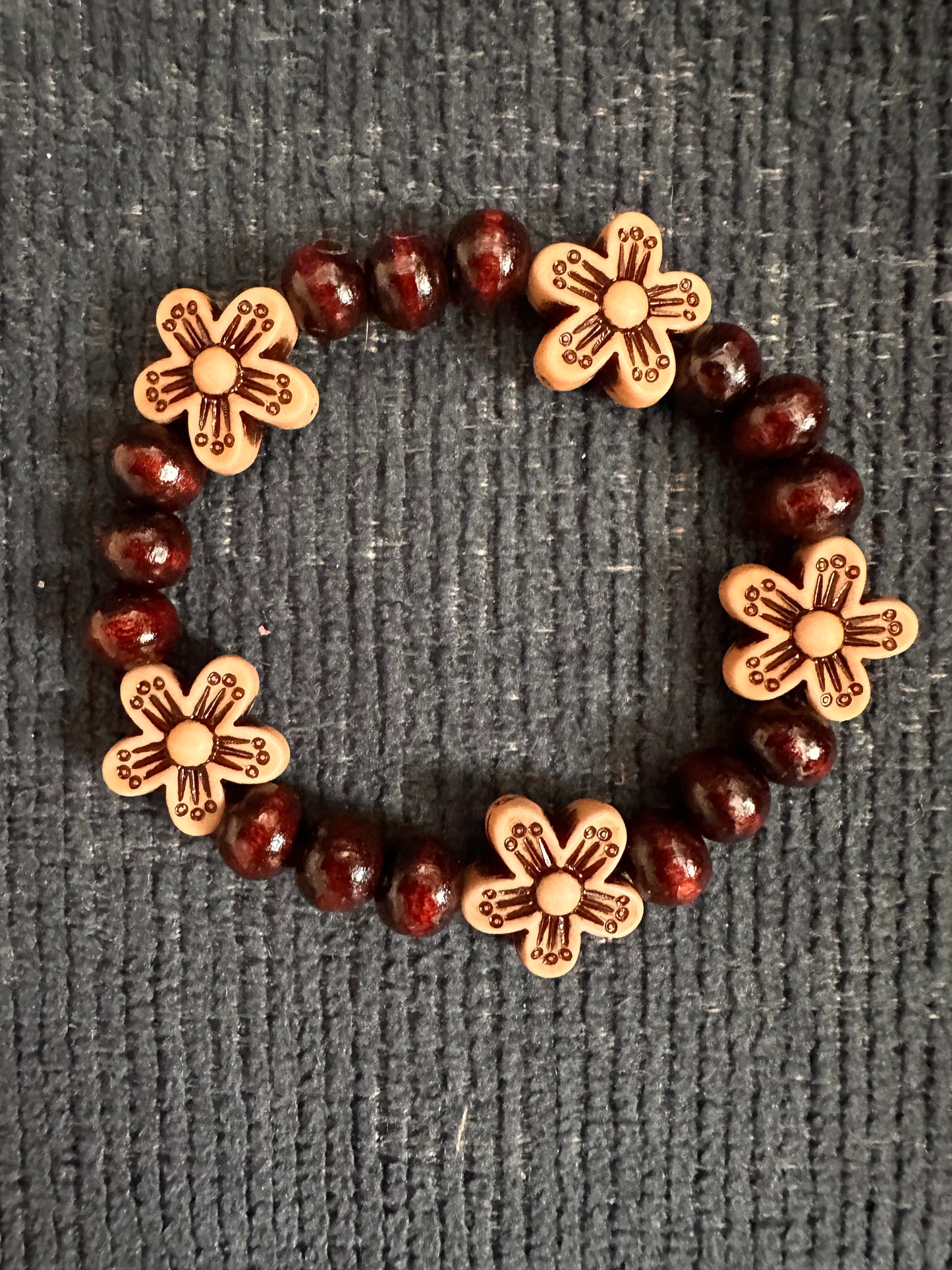 Hand Strung Beaded Stretch Bracelet