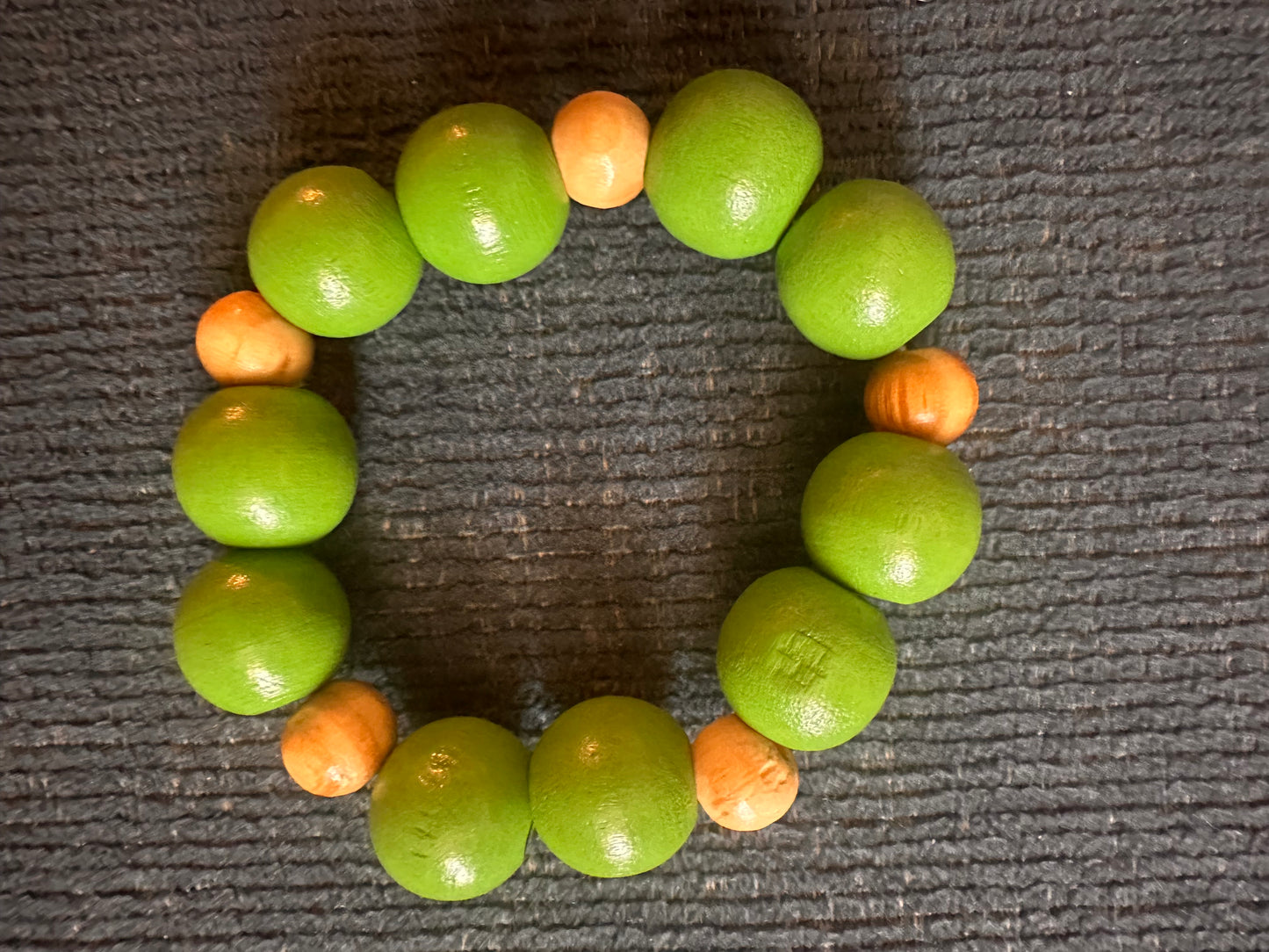Hand Strung Wooden Beaded Bracelet