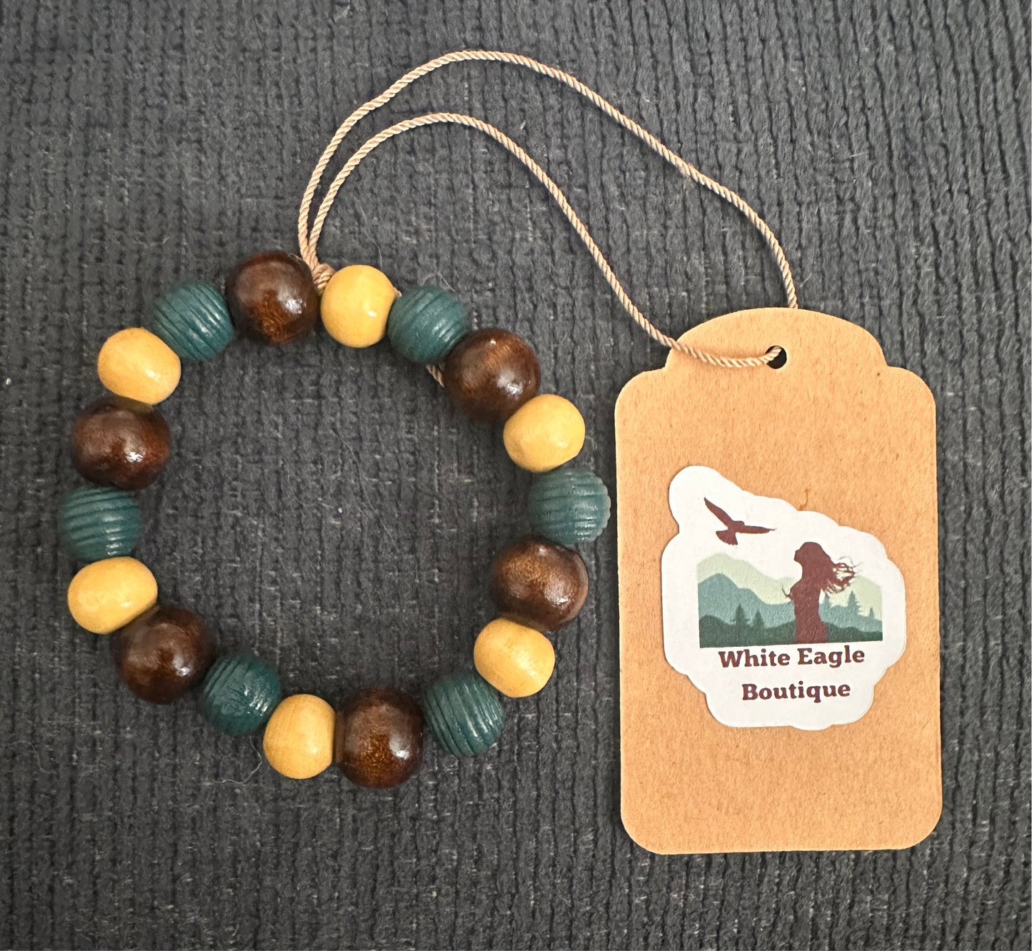 Hand Strung Wooden Beaded Bracelets