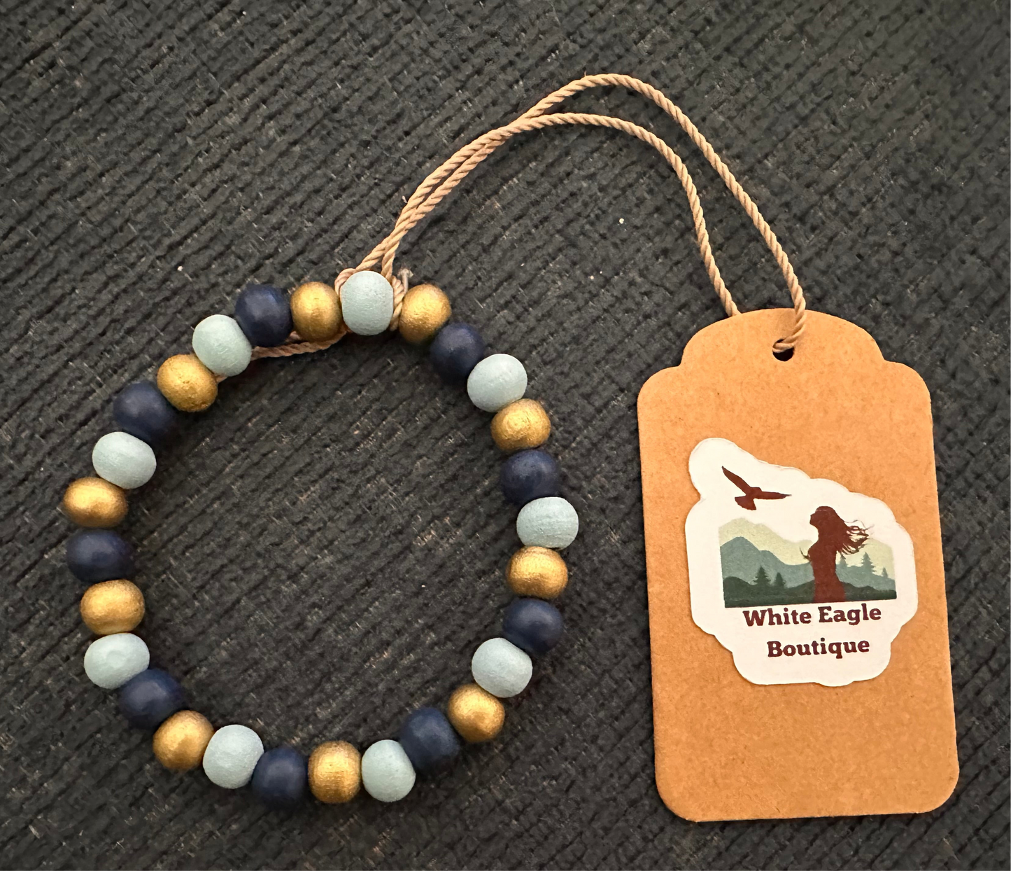 Hand Strung Wooden Beaded Bracelet