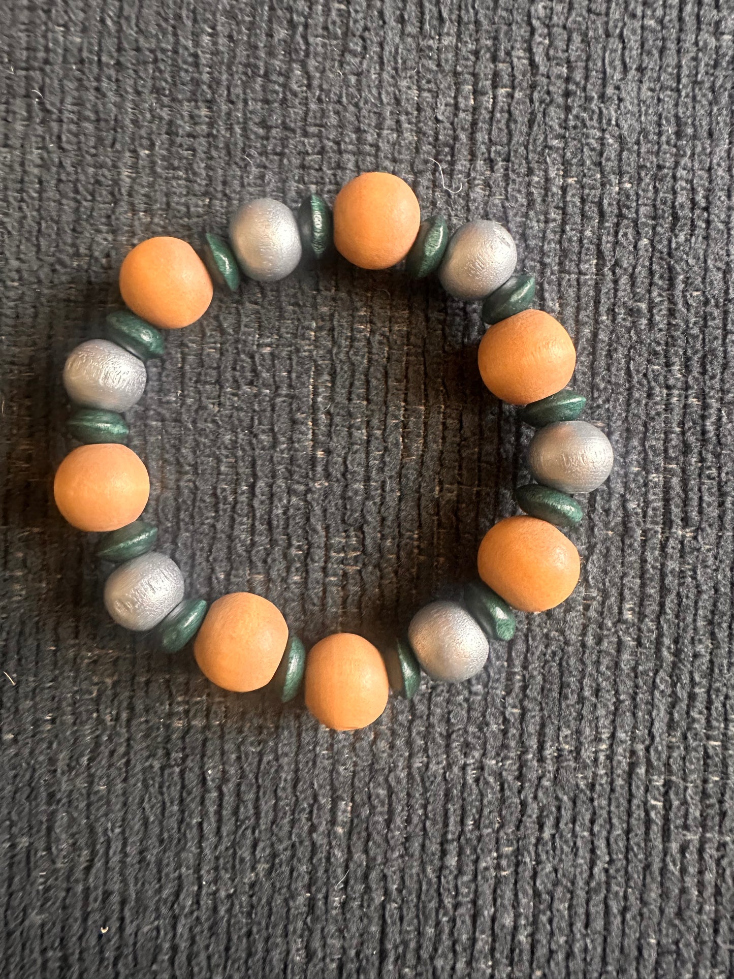 Hand Strung Wooden Beaded Bracelet