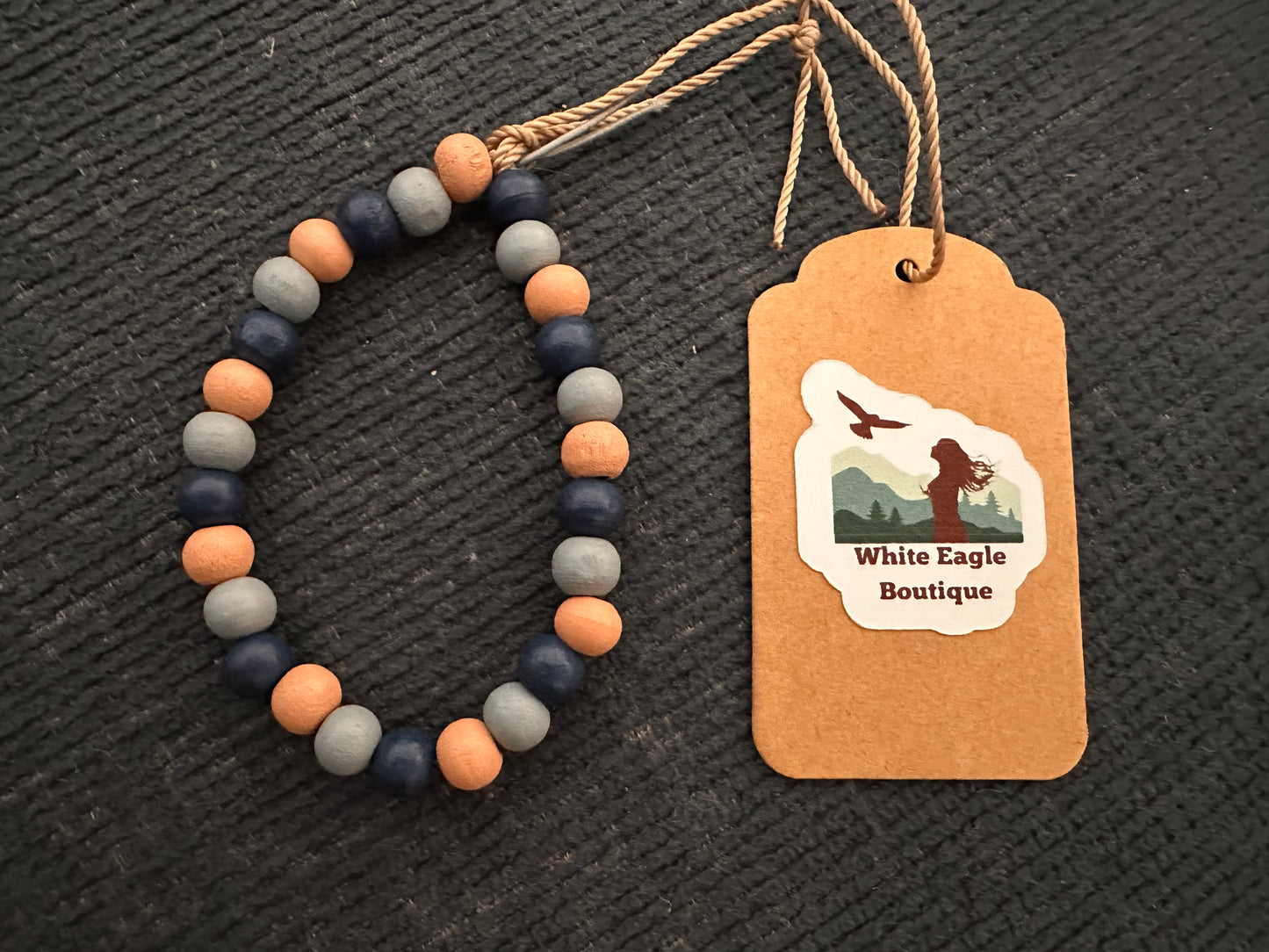 Hand Strung Wooden Beaded Bracelet