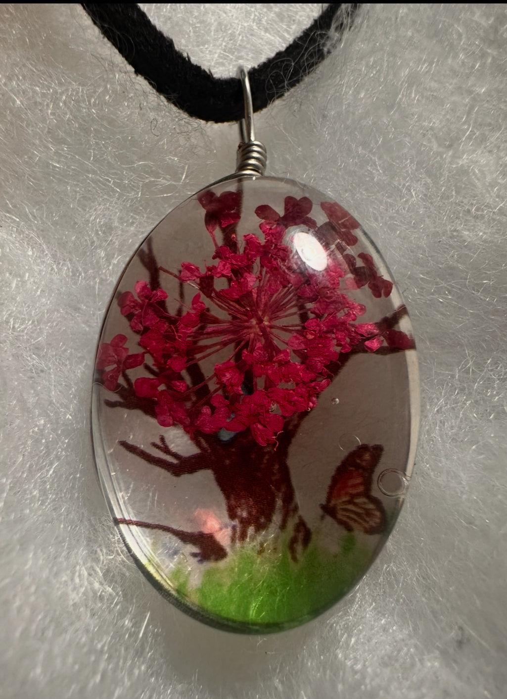 Floral Tear Drop Necklace
