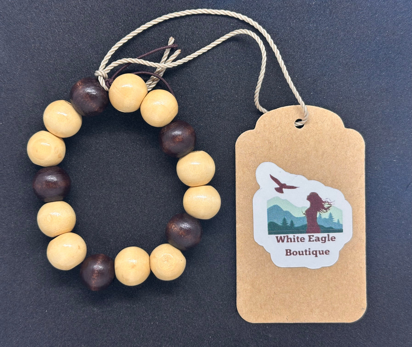 Handstrung Wooden Beaded Bracelet