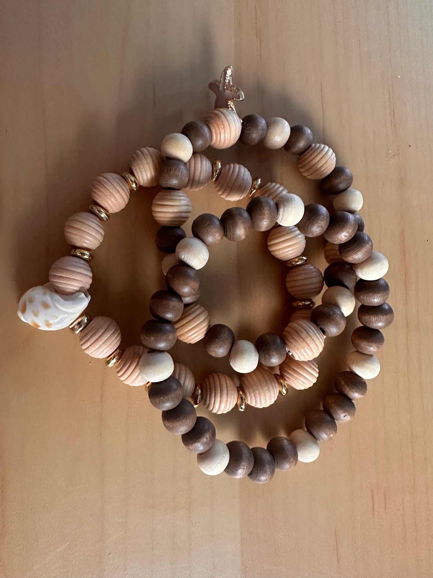 Beach Vibes Beaded Stretch Bracelet Set