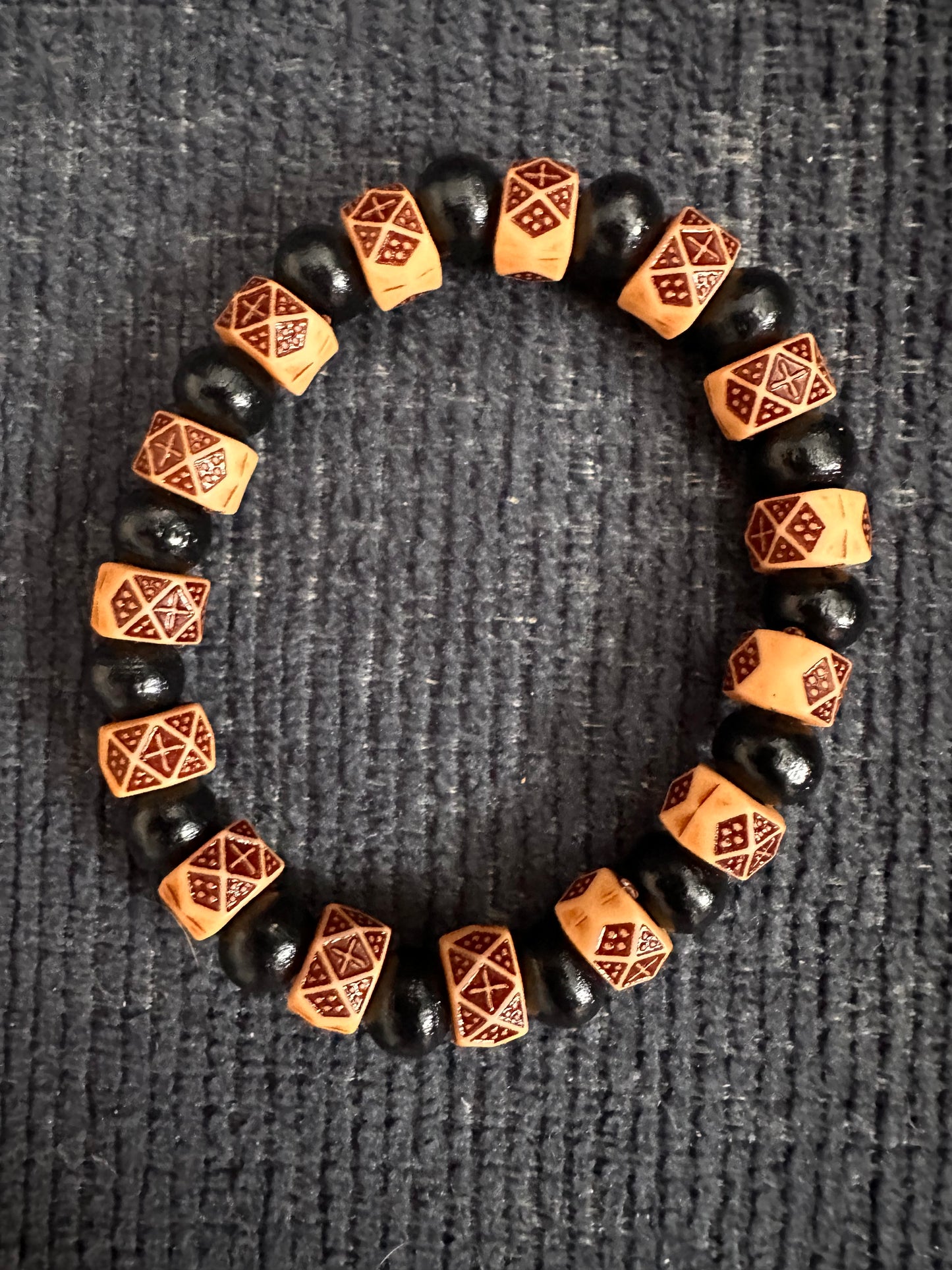 Hand Strung Beaded Stretch Bracelet