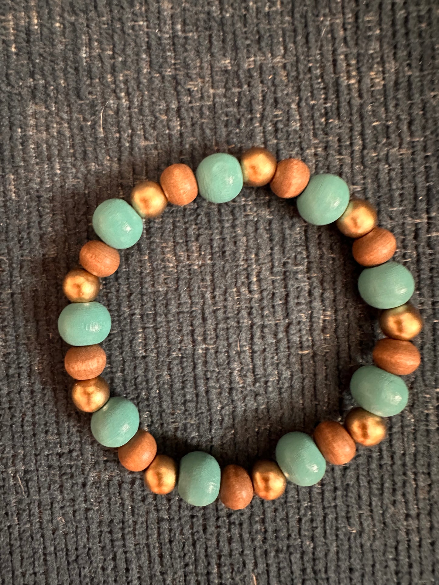 Hand Strung Beaded Stretch Bracelet