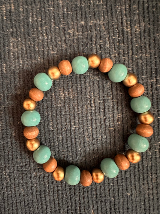 Hand Strung Beaded Stretch Bracelet