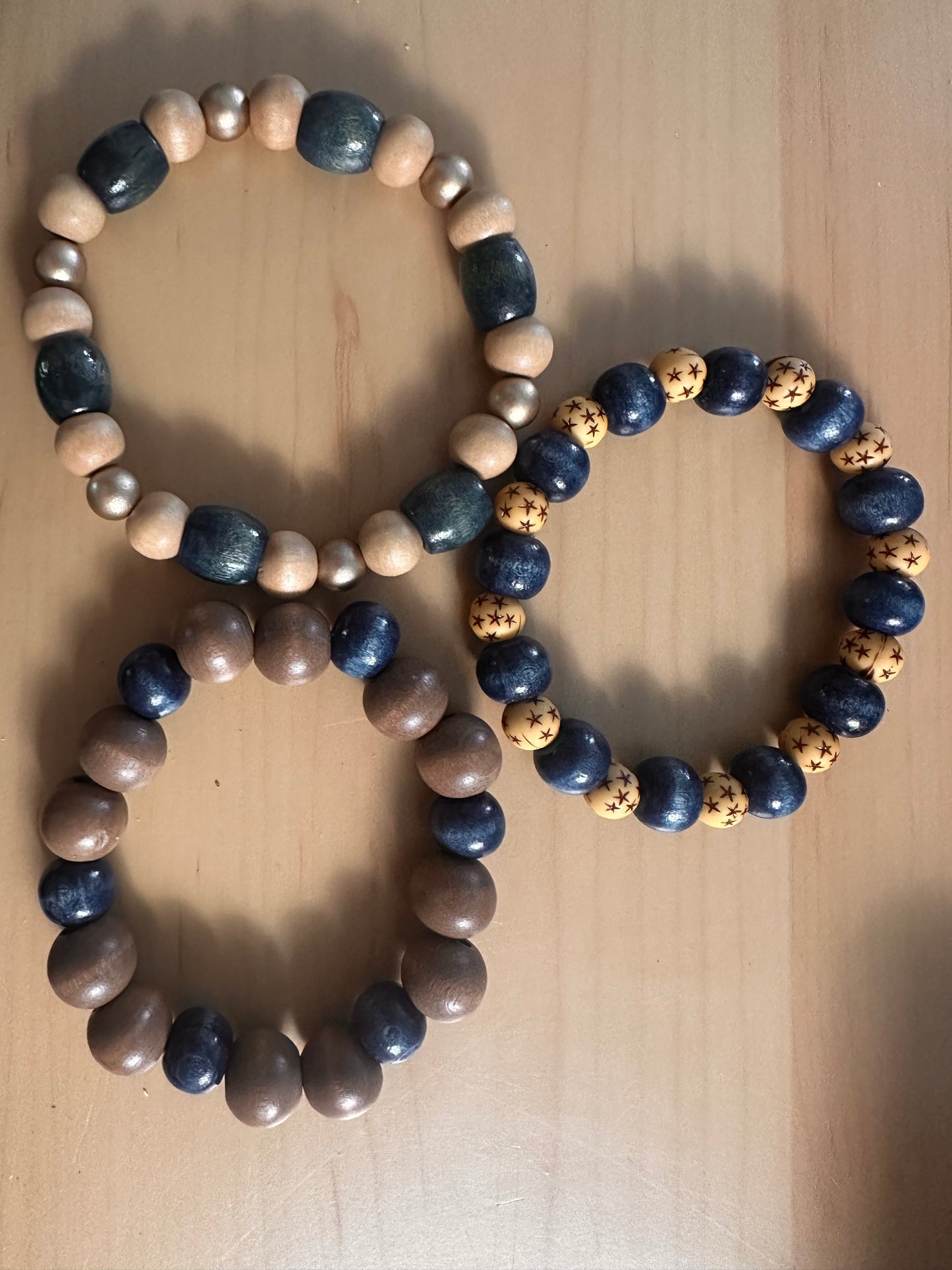 Stackable Beaded Stretch Bracelet Set