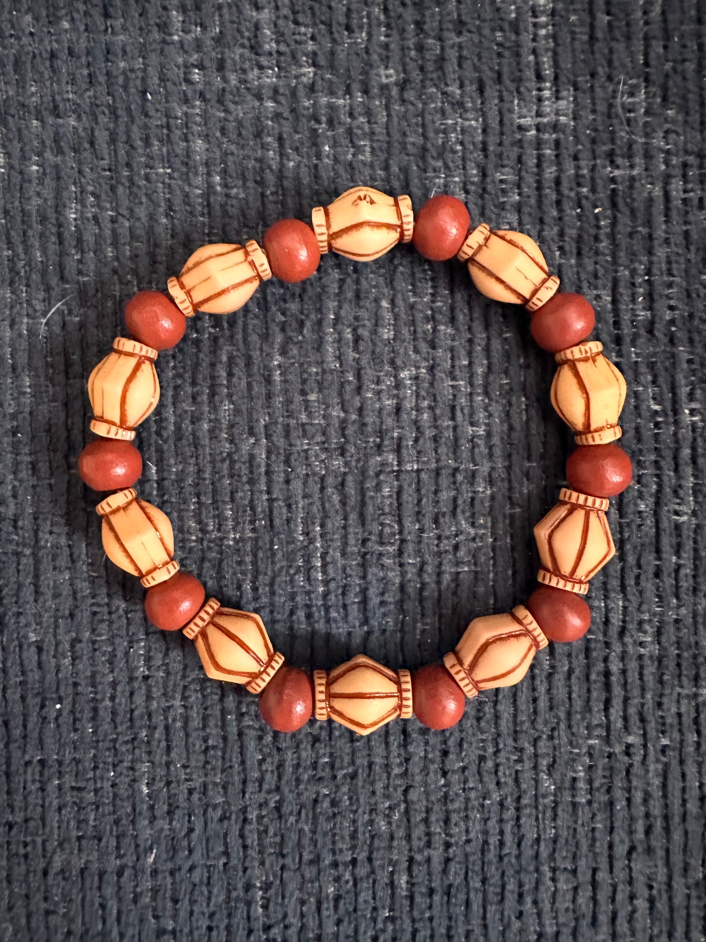 Hand Strung Beaded Stretch Bracelet