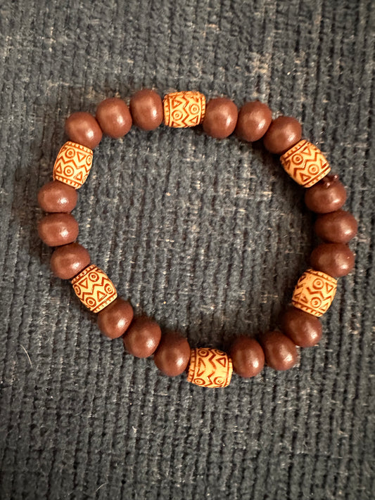 Hand Strung Beaded Stretch Bracelet