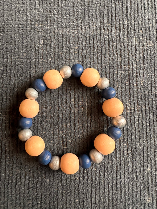 Hand Strung Wooden Beaded Bracelet