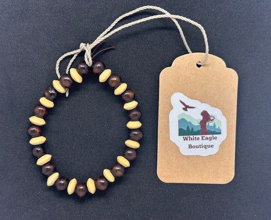 Hand Strung Beaded Stretch Bracelet