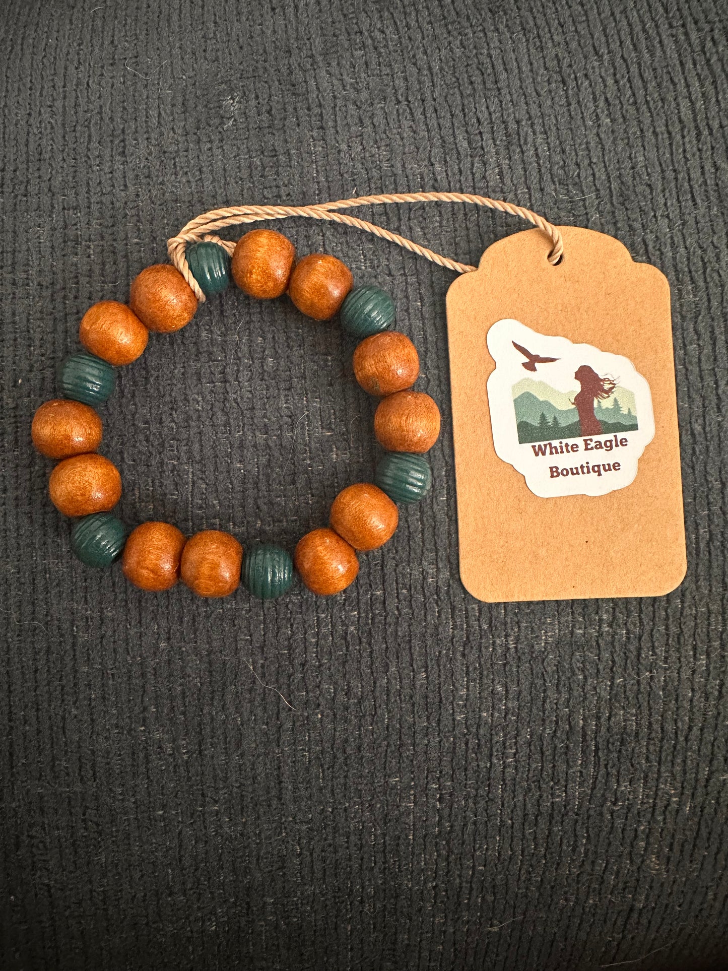 Hand Strung Wooden Beaded Bracelet