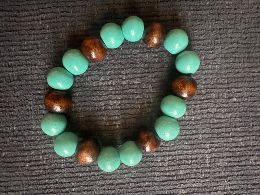 Hand Strung Wooden Beaded Bracelet