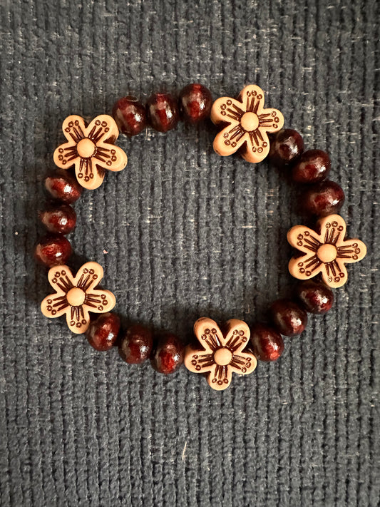 Hand Strung Beaded Stretch Bracelet