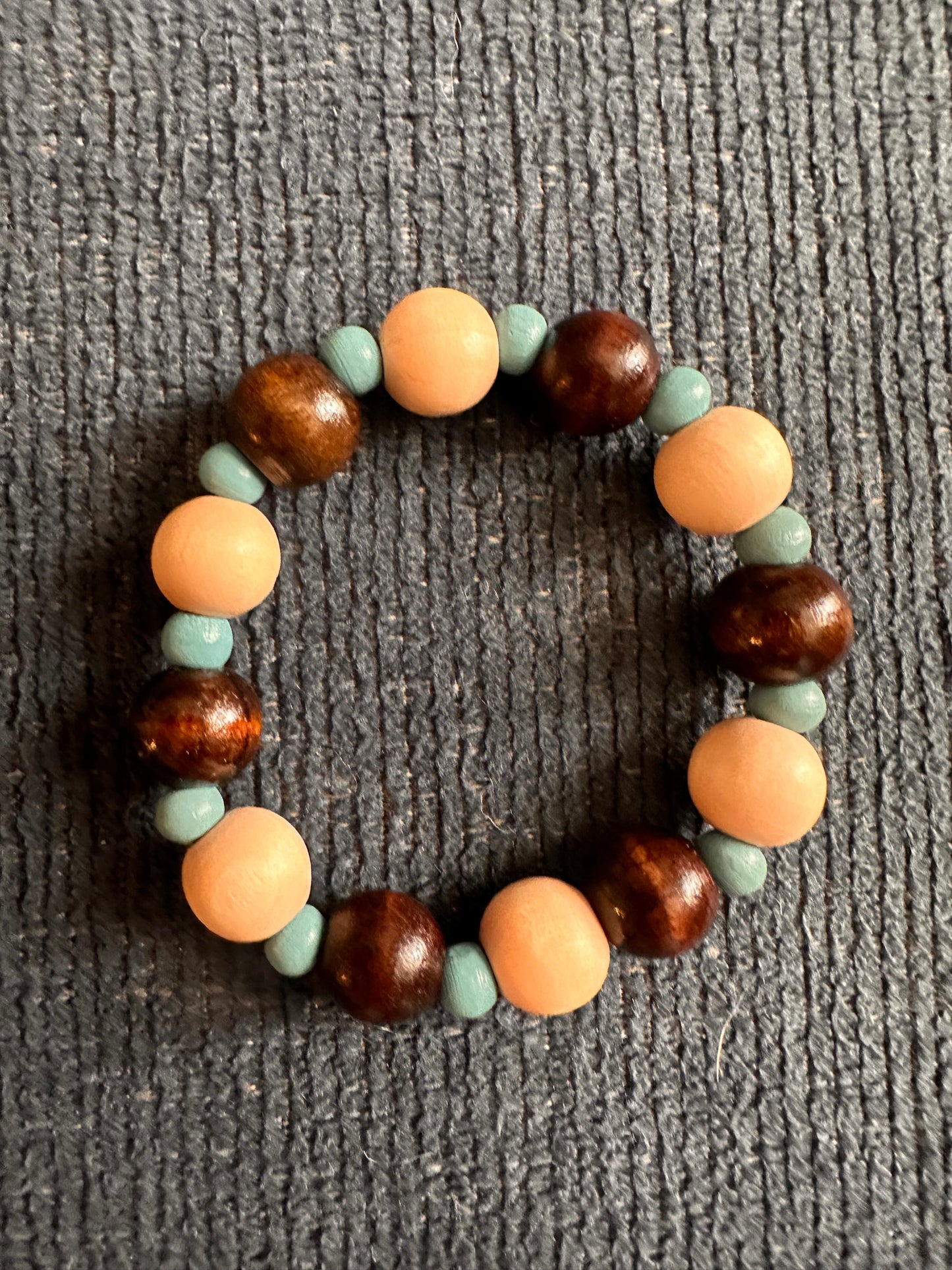 Hand Strung Wooden Beaded bracelet