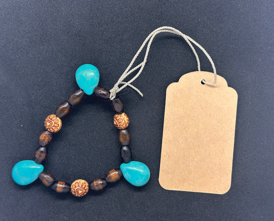 Hand Strung Wooden Beaded Bracelets