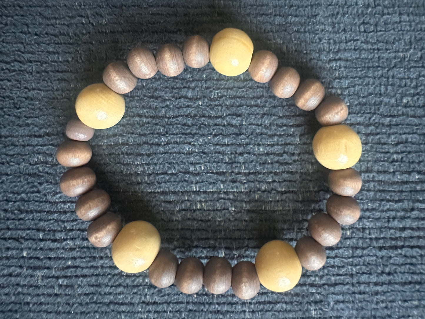 Hand Strung Wooden Beaded Bracelet