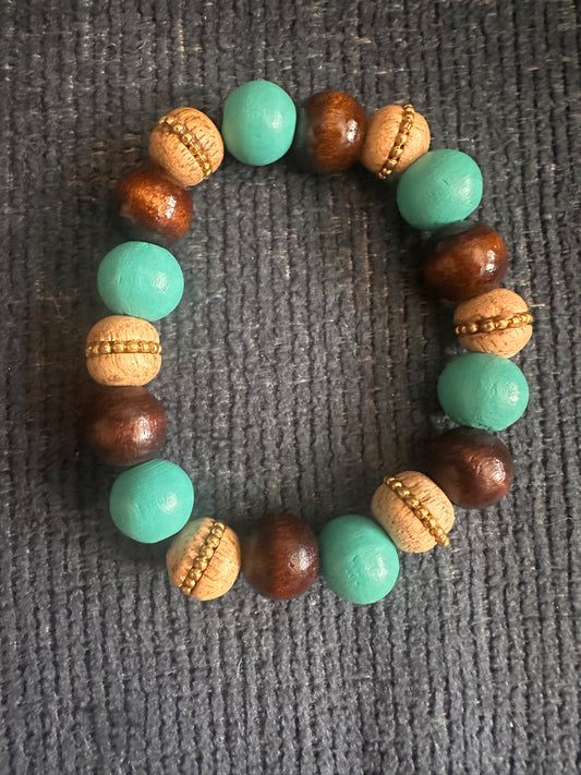 Hand Strung Beaded Stretch Bracelet