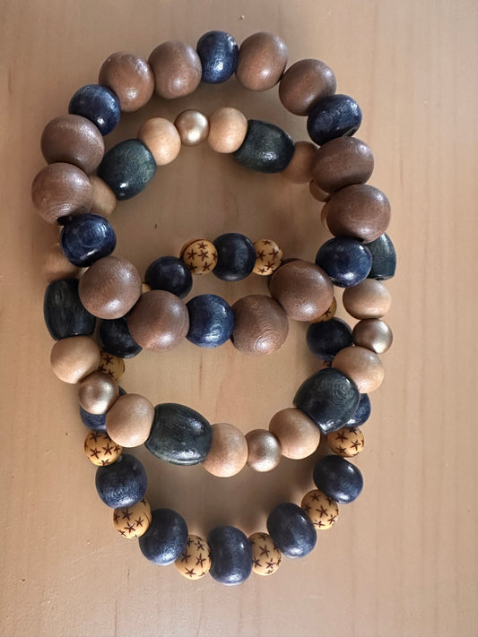 Stackable Beaded Stretch Bracelet Set