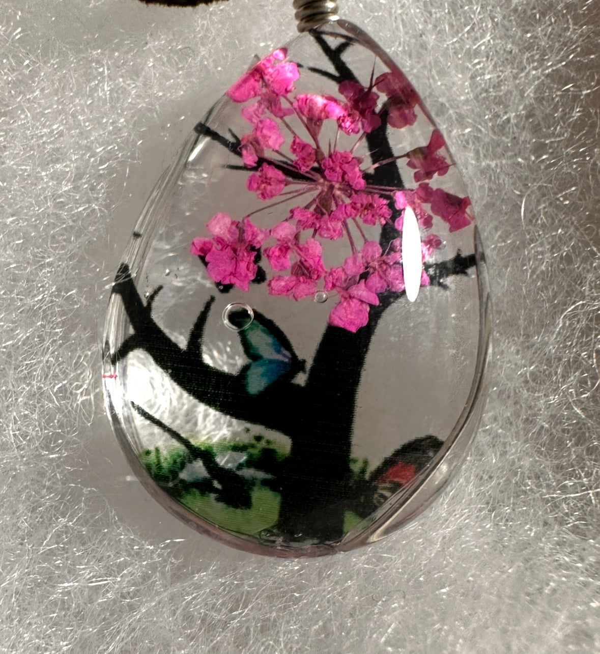 Floral Tear Drop Necklace