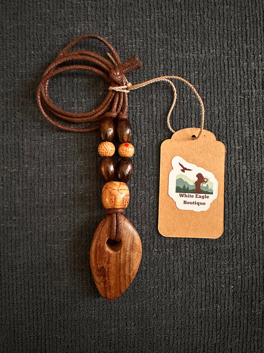 Handstrung Wooden Beaded Necklace