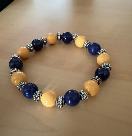 Hand Strung Glass Beaded Bracelet