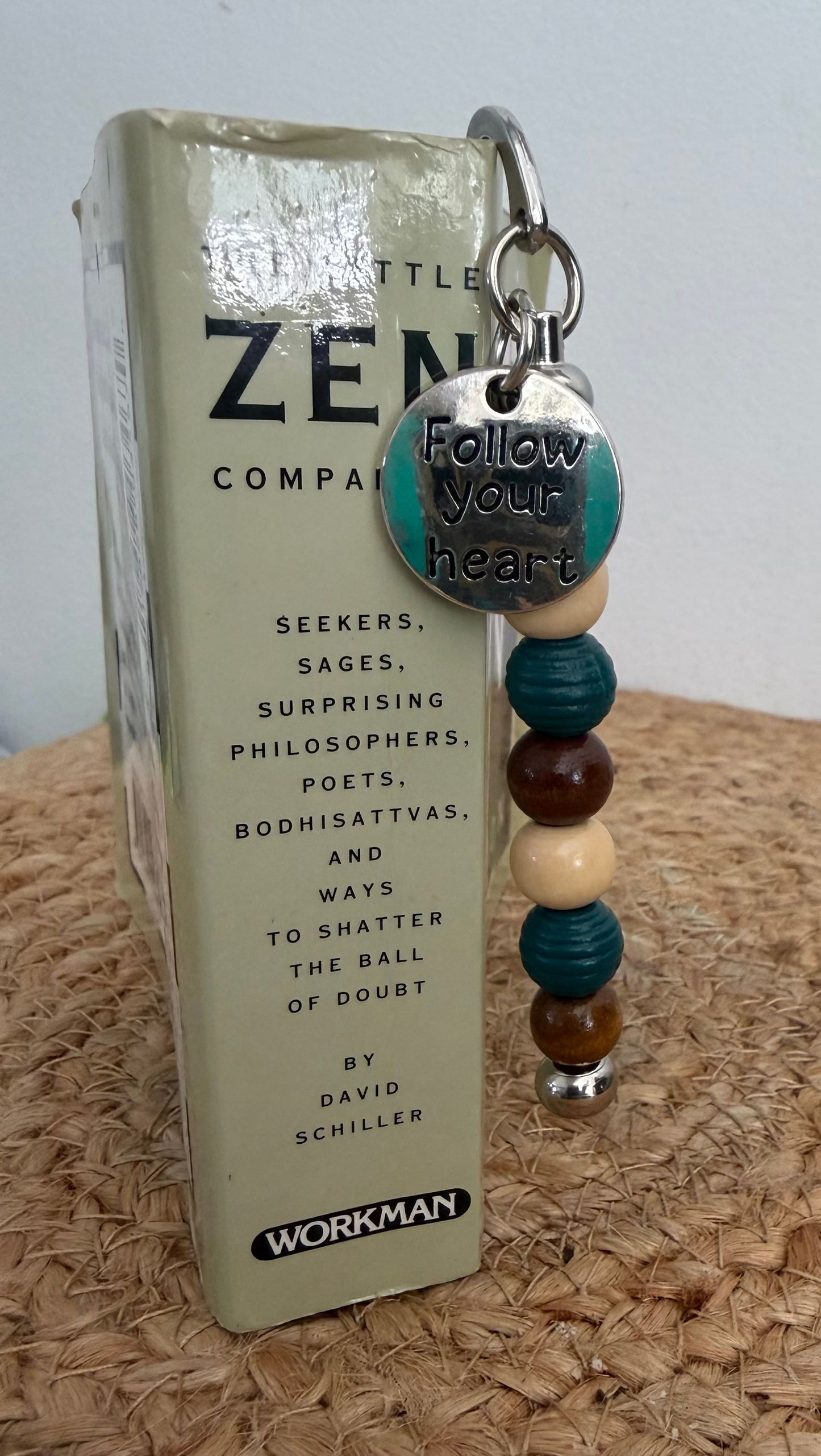 Follow Your Heart Wooden Beaded Bookmark